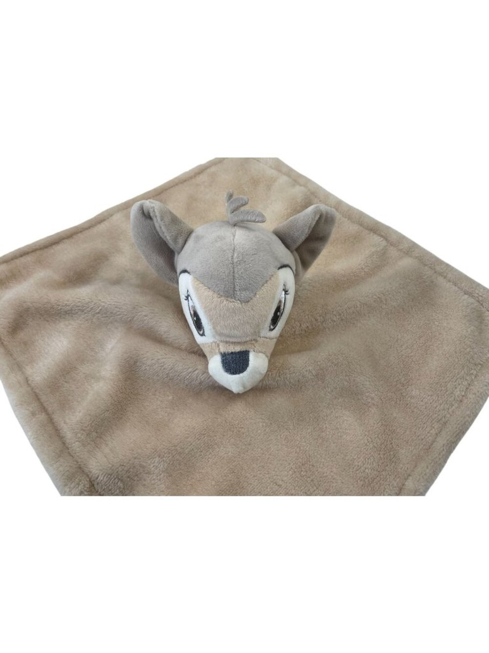 Lambs & Ivy Disney Baby Bambi Deer Security Blanket Fawn Lovey Taupe Toy 12”x12”